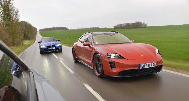 Audi RS 6 vs BMW M3 Touring vs Porsche Taycan Sport Turismo GTS : break fast - Audi RS 6 vs BMW M3 Touring vs Porsche Taycan Sport Turismo GTS