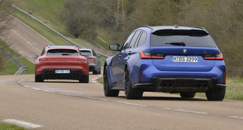 Audi RS 6 vs BMW M3 Touring vs Porsche Taycan Sport Turismo GTS : break fast - Audi RS 6 vs BMW M3 Touring vs Porsche Taycan Sport Turismo GTS