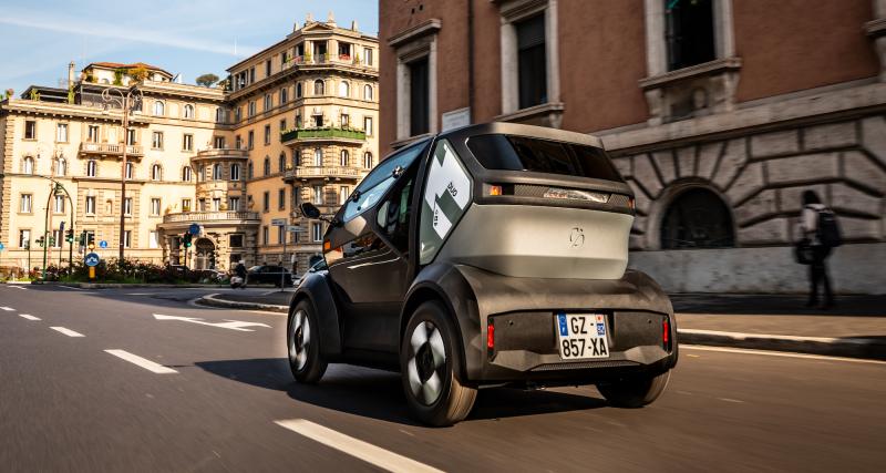 Essai Mobilize Duo : notre avis au volant de l’héritier du Renault Twizy - Nous avons pris en main le Mobilize Duo dans les rues de Rome, en Italie.