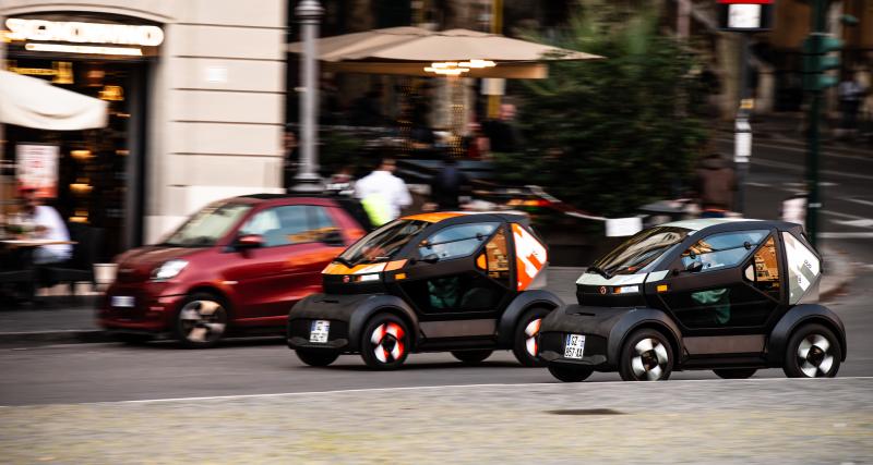 Essai Mobilize Duo : notre avis au volant de l’héritier du Renault Twizy - Nous avons pris en main le Mobilize Duo dans les rues de Rome, en Italie.