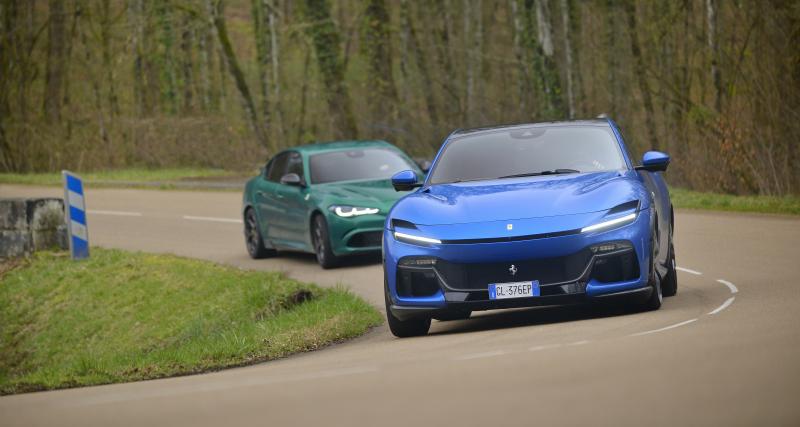 Ferrari Purosangue x Alfa Romeo Giulia Quadrifoglio : une Ferrari peut en cacher une autre - Un pur-sang, vraiment ?