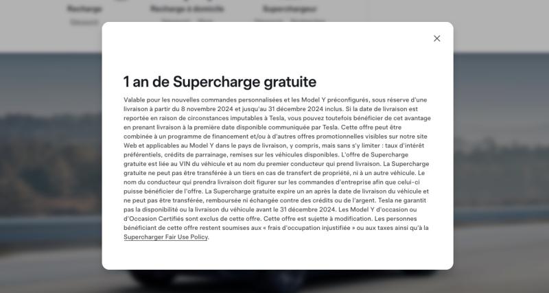 Tesla offre la recharge gratuite pendant un an sur le Model Y - Tesla Model Y 